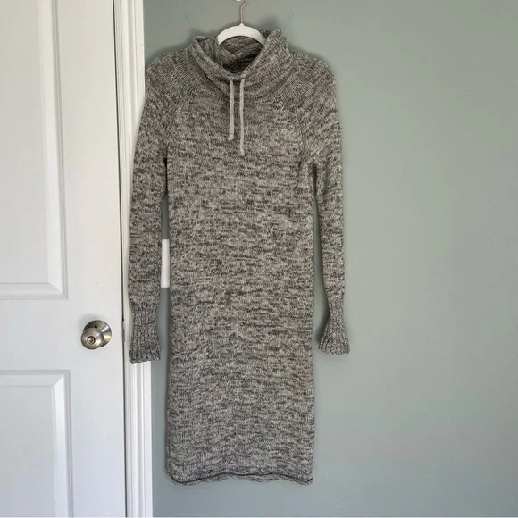 Athleta | Dresses | Athleta 0 Merino Wool Heathered Gray Knit Turtleneck Sweater  Dress | Poshmark